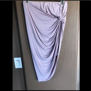 Pink high-low skirt